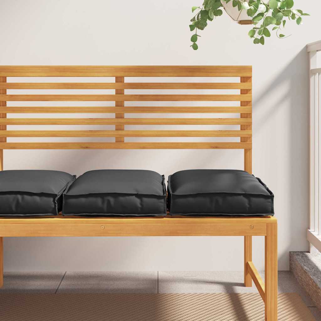 Kudde 2 st Oxford Tyg Svart 40 x 40 x 8 cm
