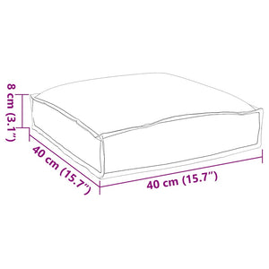 Kudde Löv 6 pcs Bladmönster 40 x 40 x 8 cm Oxford Tyg