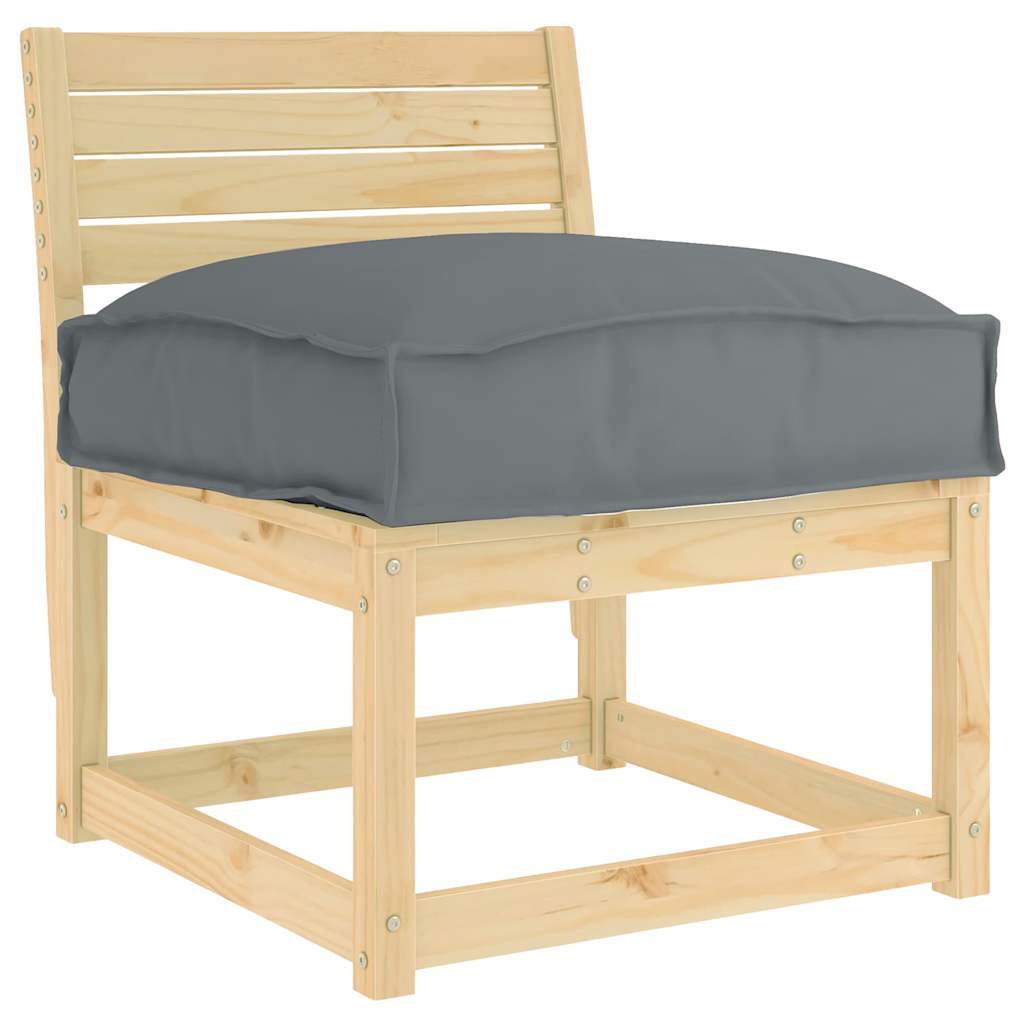 Kudde Oxford Tyg Antracit 60 x 40 x 8 cm