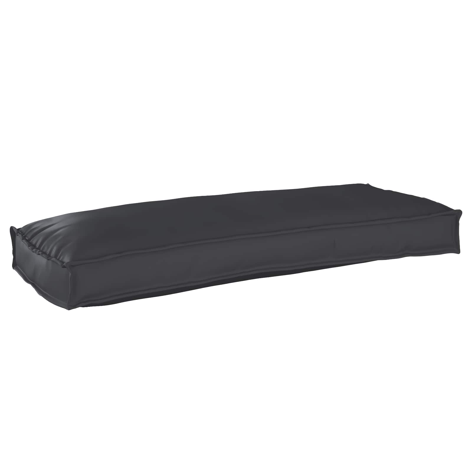 Kudde Svart 100 x 40 x 8 cm Oxford Tyg