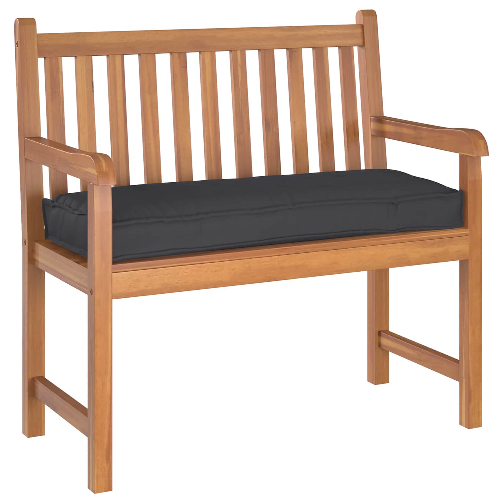 Kudde Svart 100 x 40 x 8 cm Oxford Tyg