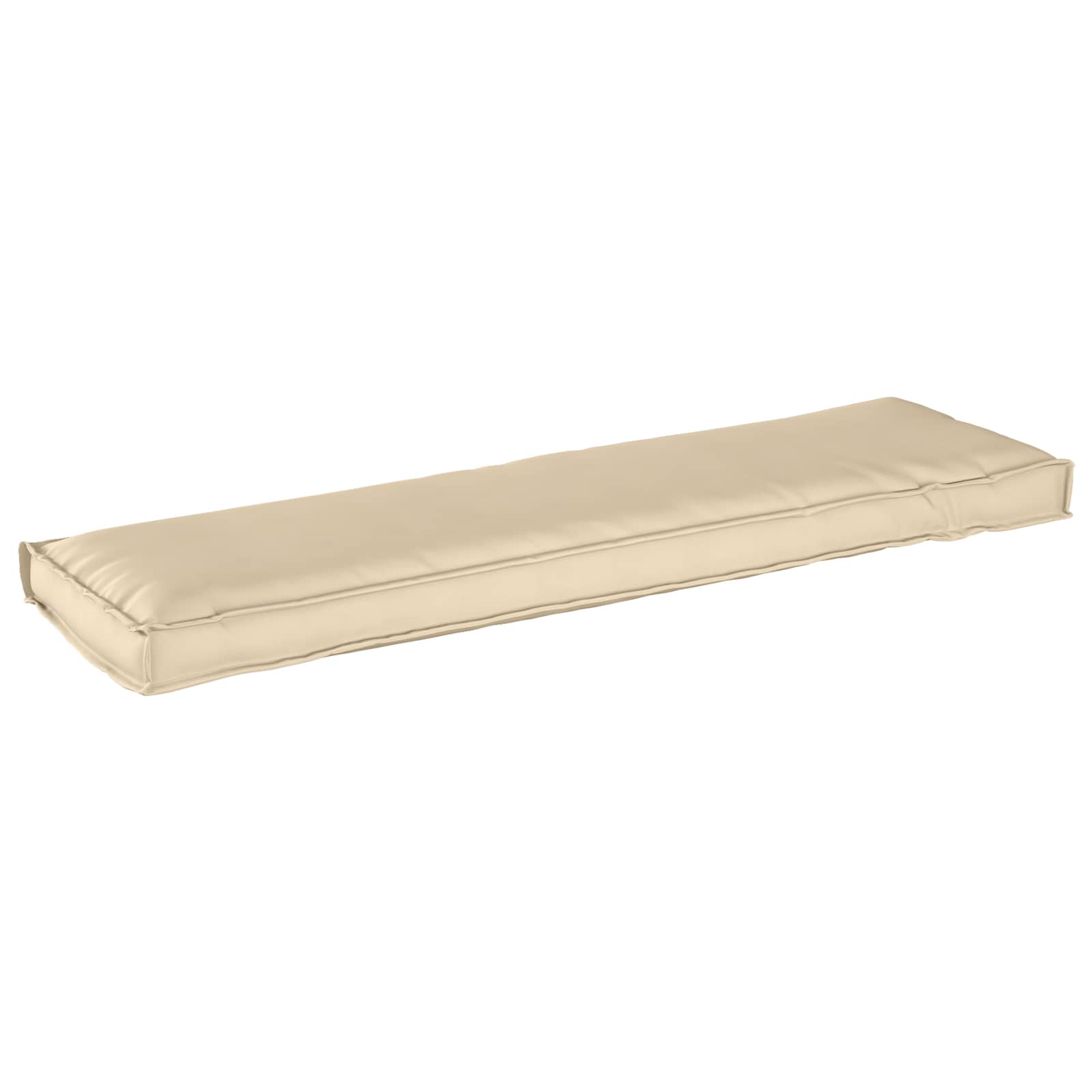 Kudde Beige 140 x 40 x 8 cm Oxford Tyg
