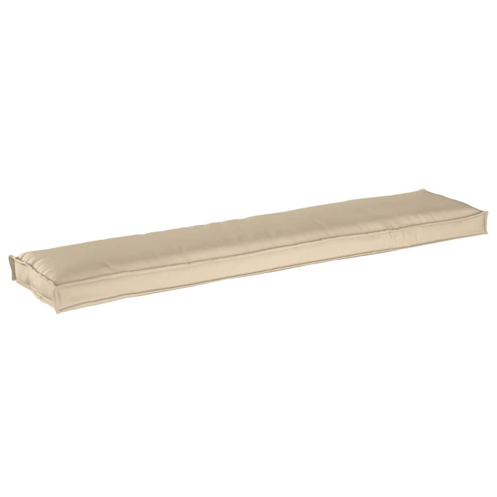 Pallkudde Beige 180 x 40 x 8 cm Oxford Tyg