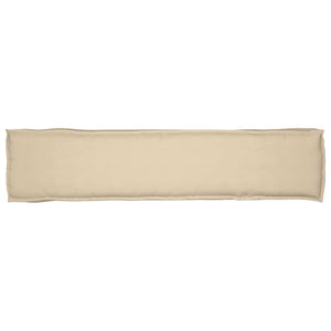 Pallkudde Beige 180 x 40 x 8 cm Oxford tyg