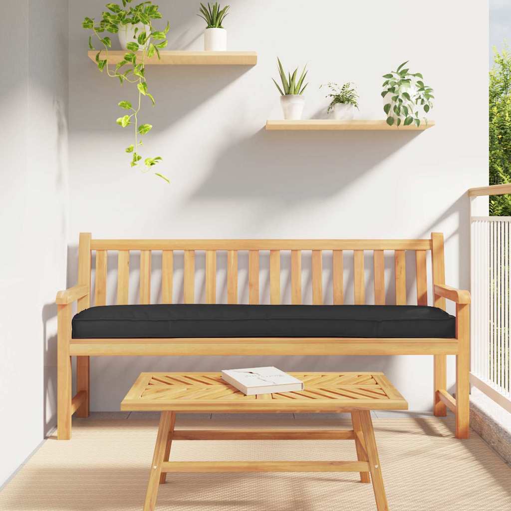 Pallkudde Svart 200 x 40 x 8 cm Oxford Tyg