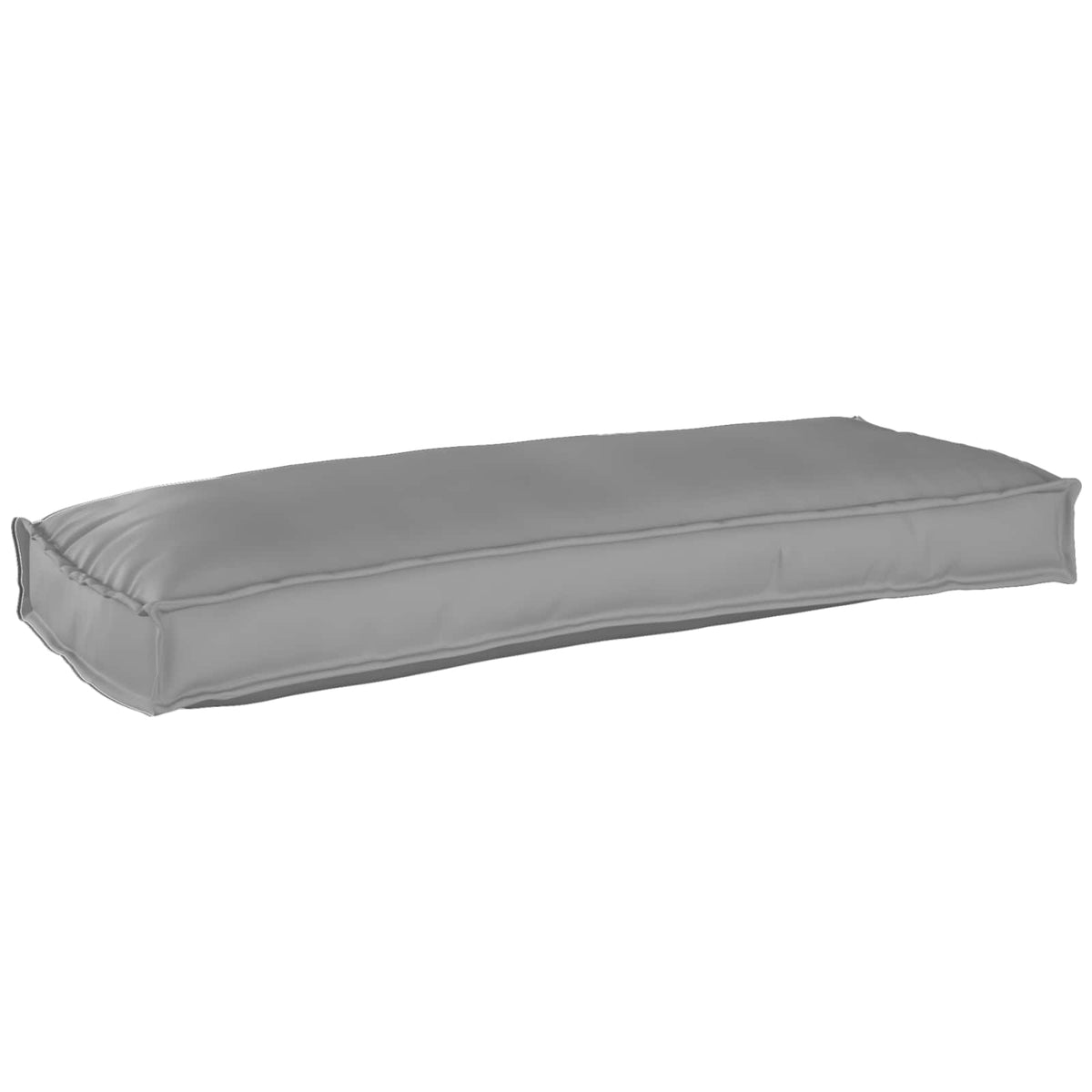 Pallkuddset 2 st Oxford Tyg Grå 100 x 40 x 8 cm