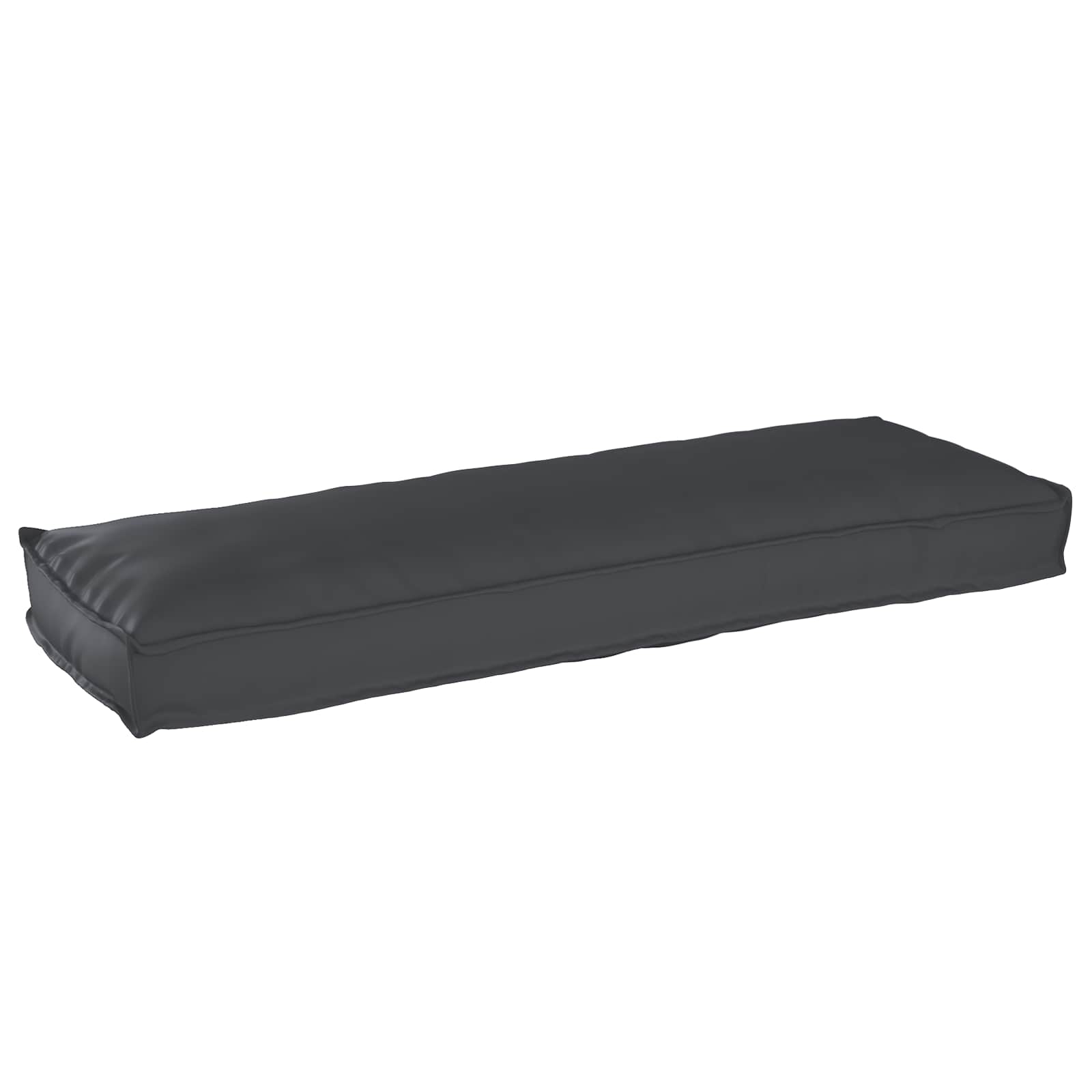Pallkuddset 2 pcs Svart 120 x 40 x 8 cm Oxford Tyg