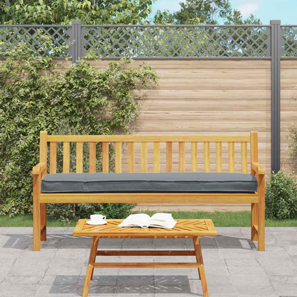 Pallkuddset 2 pcs Antracit 200 x 40 x 8 cm Oxford Tyg