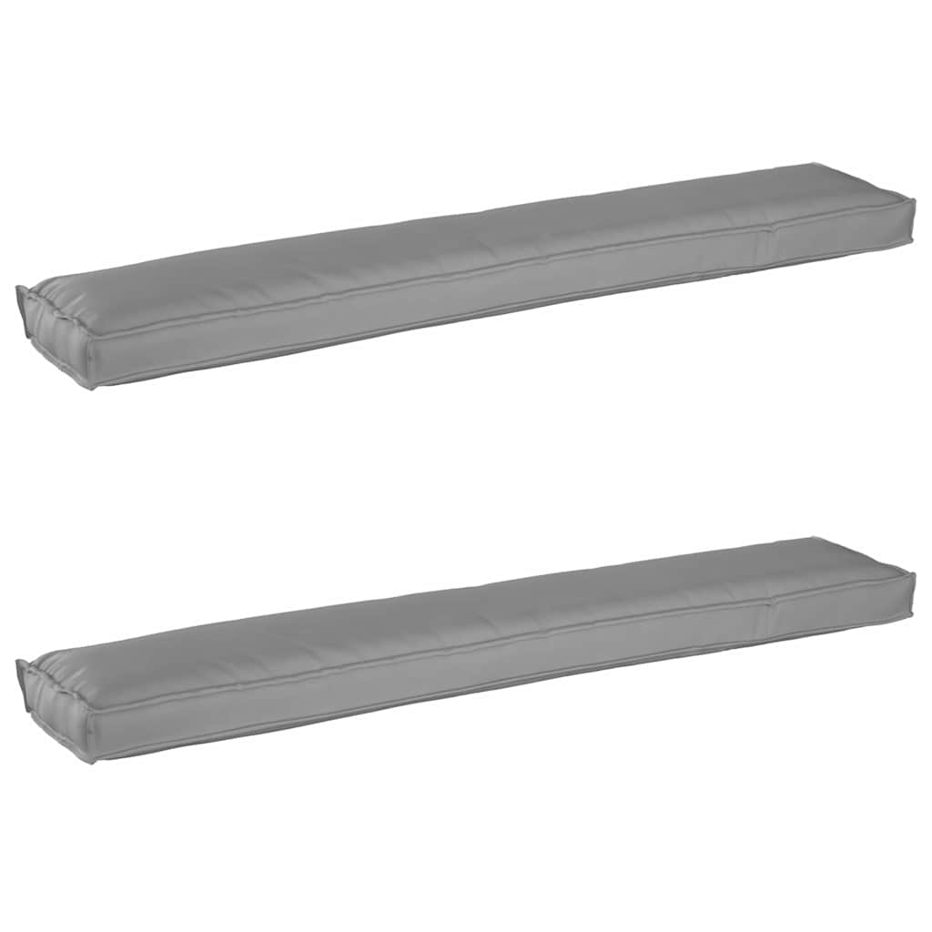 Pallkuddset 2 pcs Grå 200 x 40 x 8 cm Oxford Tyg