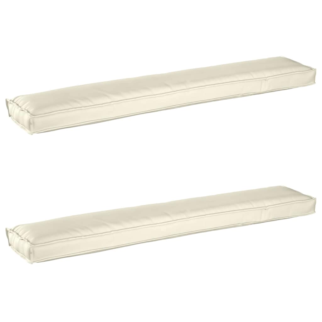 Pallkuddset 2 pcs Kräm 200 x 40 x 8 cm Oxford Tyg