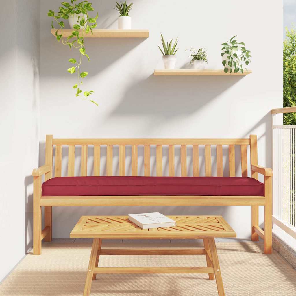 Pallkuddset 2 st Oxford Tyg Vinröd 200 x 40 x 8 cm