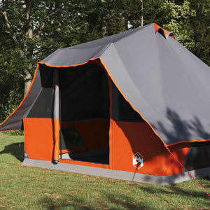 Tipi Tält med tak Grå och orange 358 x 296 x 258 cm taffeta