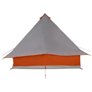 Tipi Tält med tak Grå och orange 358 x 296 x 258 cm taffeta