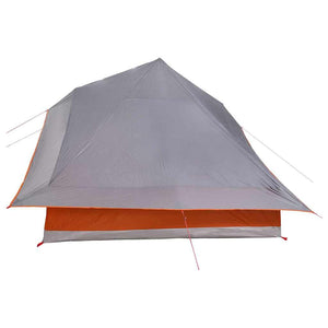 Tipi Tält med tak Grå och orange 364 x 281 x 257 cm taffeta