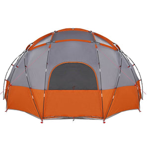 Campingtält med tak Grå och orange 475 x 475 x 235 cm Polyester