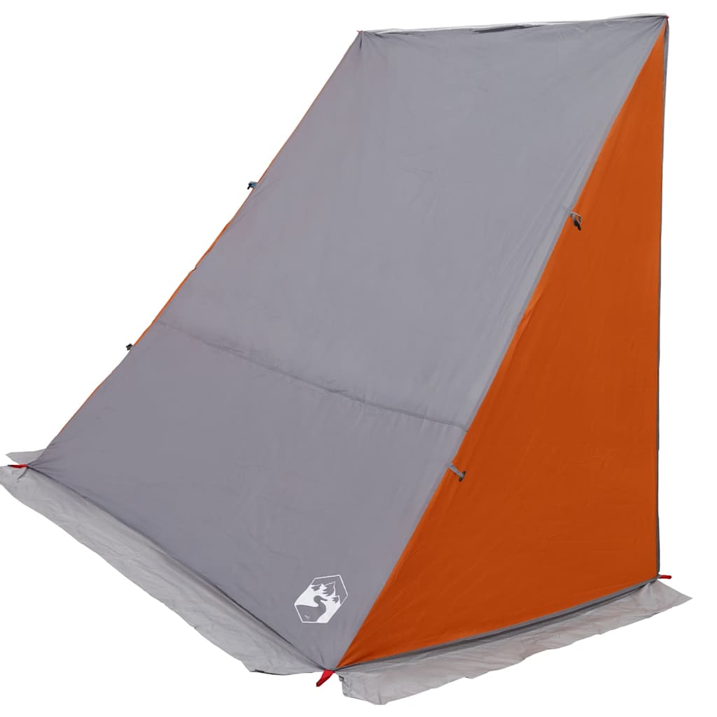 Baklucketält person 190 x 150 x 185 cm Grå och orange taffeta