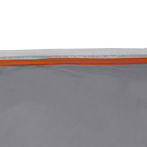 Baklucketält med tak Grå och orange 190 x 150 x 185 cm taffeta