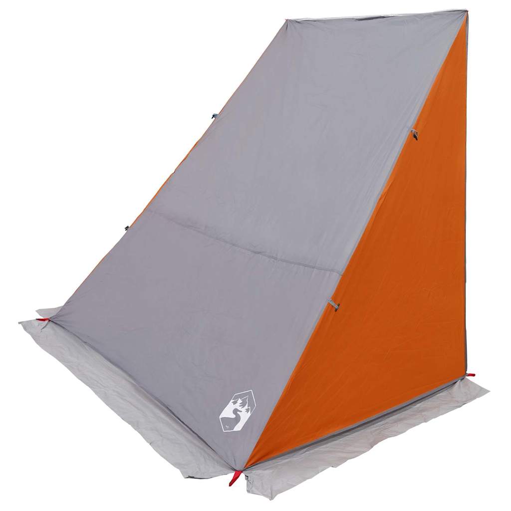 Baklucketält person 190 x 150 x 185 cm Grå och orange taffeta