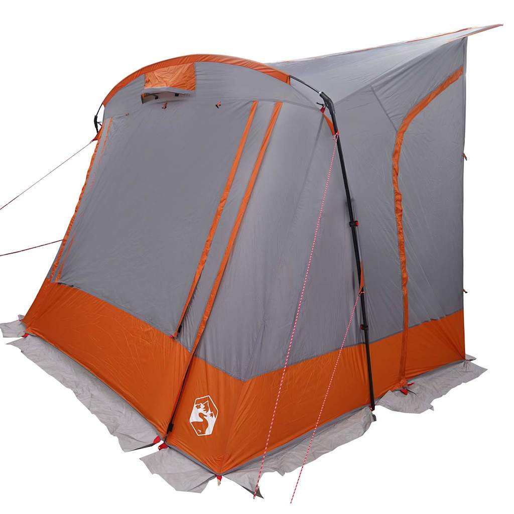 Baklucketält person 285 x 255 x 245 cm Grå och orange taffeta