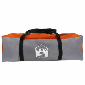 Campingtält med tak Grå och orange 282 x 225 x 154 cm taffeta
