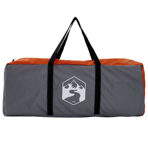 Innertält med tak Grå och orange 520 x 520 x 190 cm taffeta