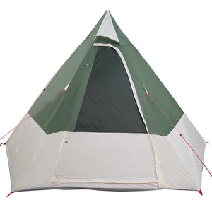 Campingtält med tak med lagring Grön 482 x 360 x 227 cm taffeta