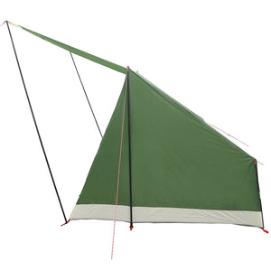 Campingtält med tak med lagring Grön 223 x 163 x 130 cm taffeta