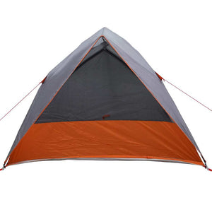 Campingtält med tak Grå och orange 275 x 230 x 140 cm taffeta