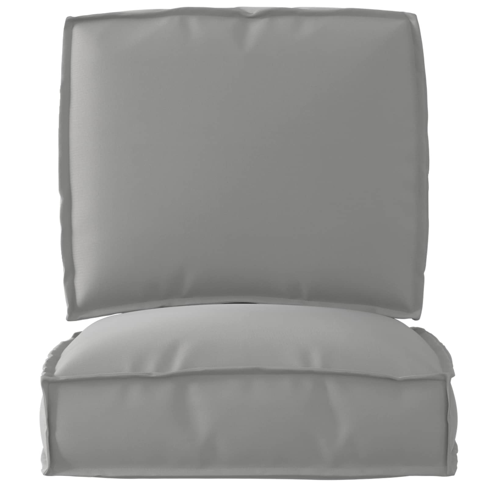 Pallkuddset 2 pcs Grå 50 x 50 x 12 cm Oxford Tyg