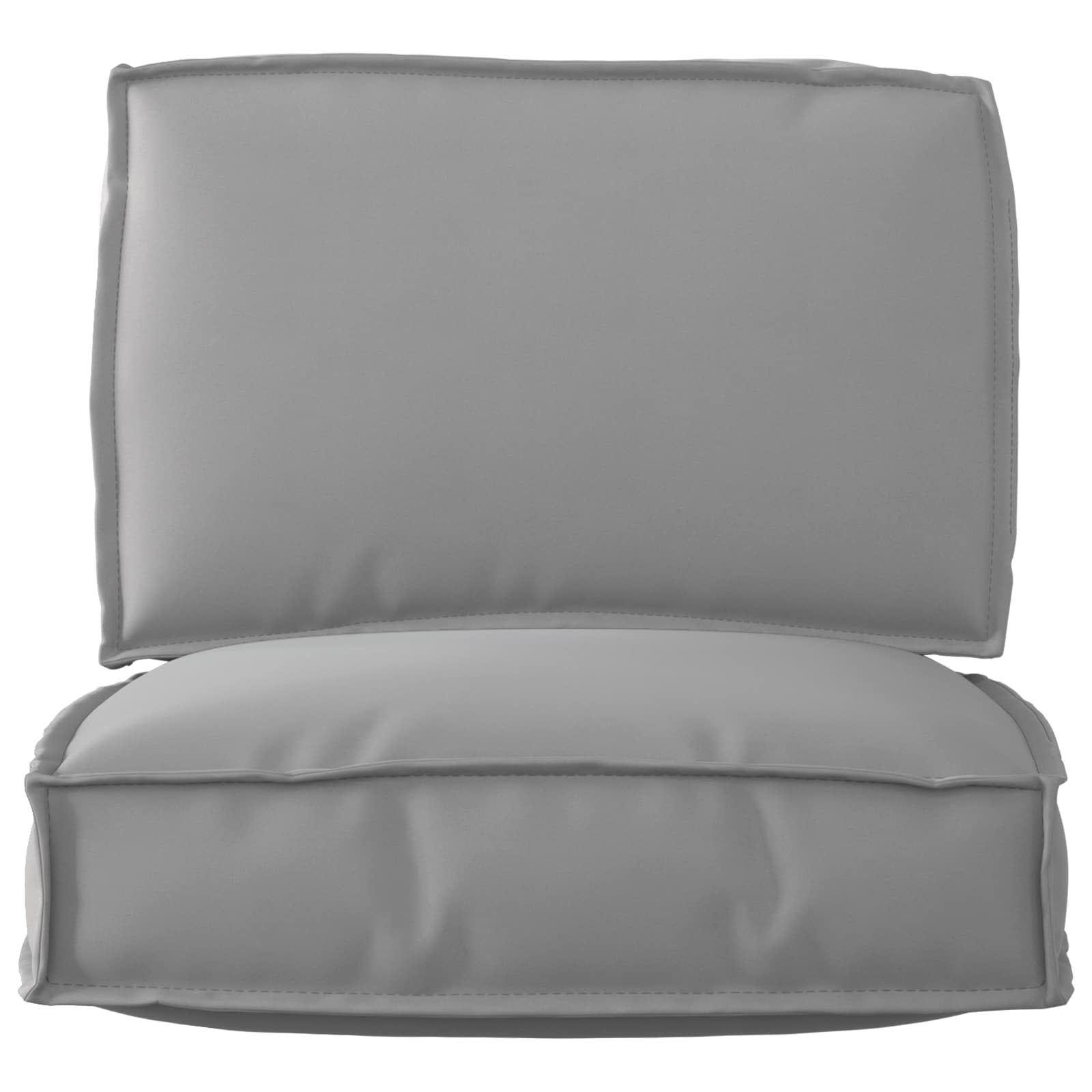 Pallkuddset 2 pcs Grå Oxford Tyg