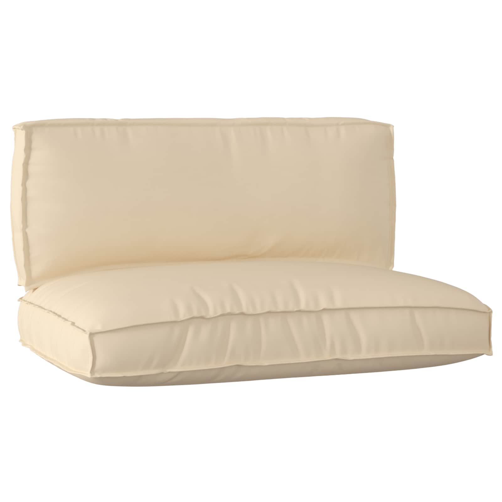 Pallkuddset Oxford Tyg Beige 120 x 80 x 52 cm