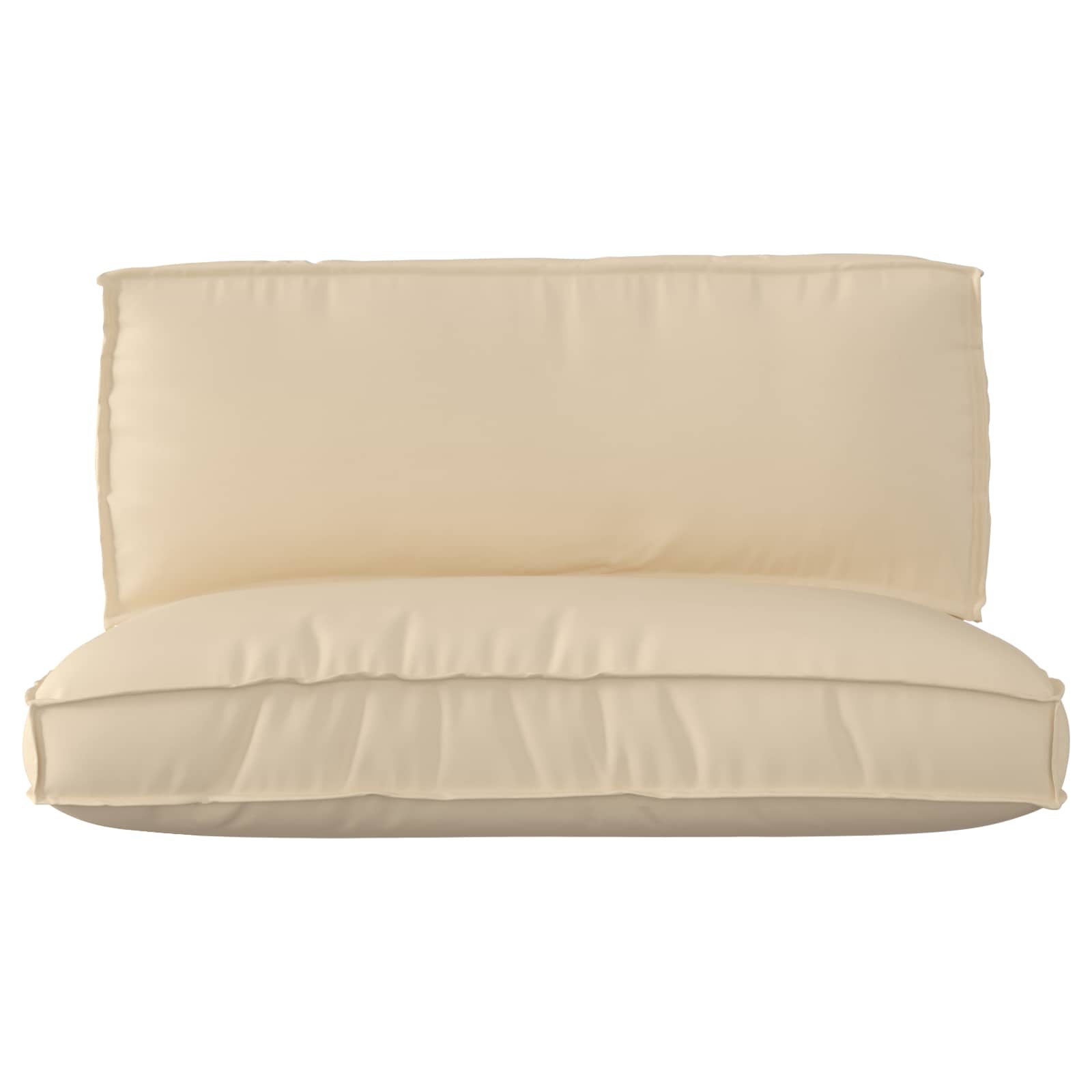 Pallkuddset Oxford Tyg Beige 120 x 80 x 52 cm