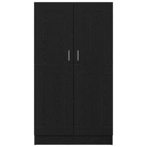 Bokskåp Svart Ek 82,5 x 30,5 x 150 cm Konstruerat trä