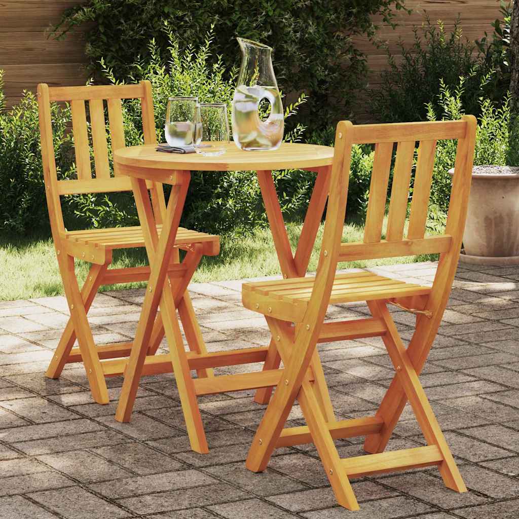 Bistroset 3 pcs Olivenatur Massivt Akaciaträ