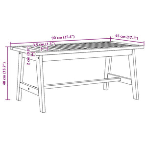 Kaffeebord Olivenatur Massivt Akaciaträ