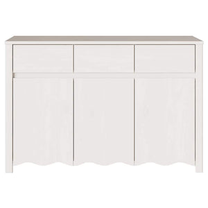 Sideboard Drammen Vit 114 x 43 x 75,5 cm Massivt tallträ