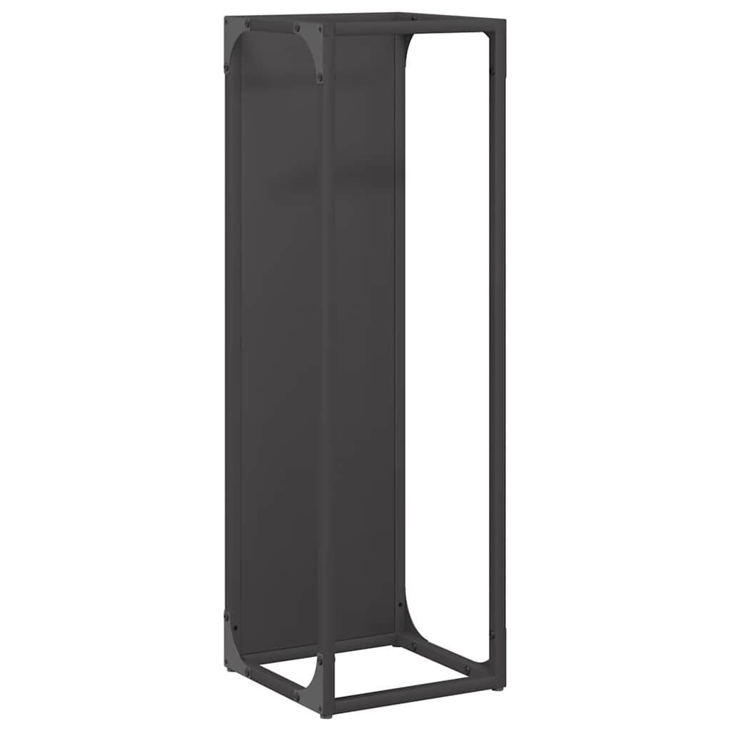 Vedställ svart 25x25x80 cm kallvalsat stål