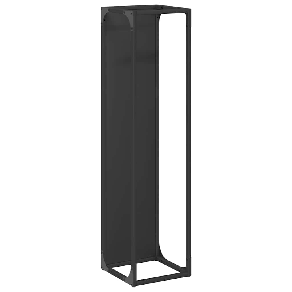 Vedställ svart 25x25x100 cm kallvalsat stål