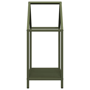 Vedställ olivgrön 40x25x60 cm kallvalsat stål