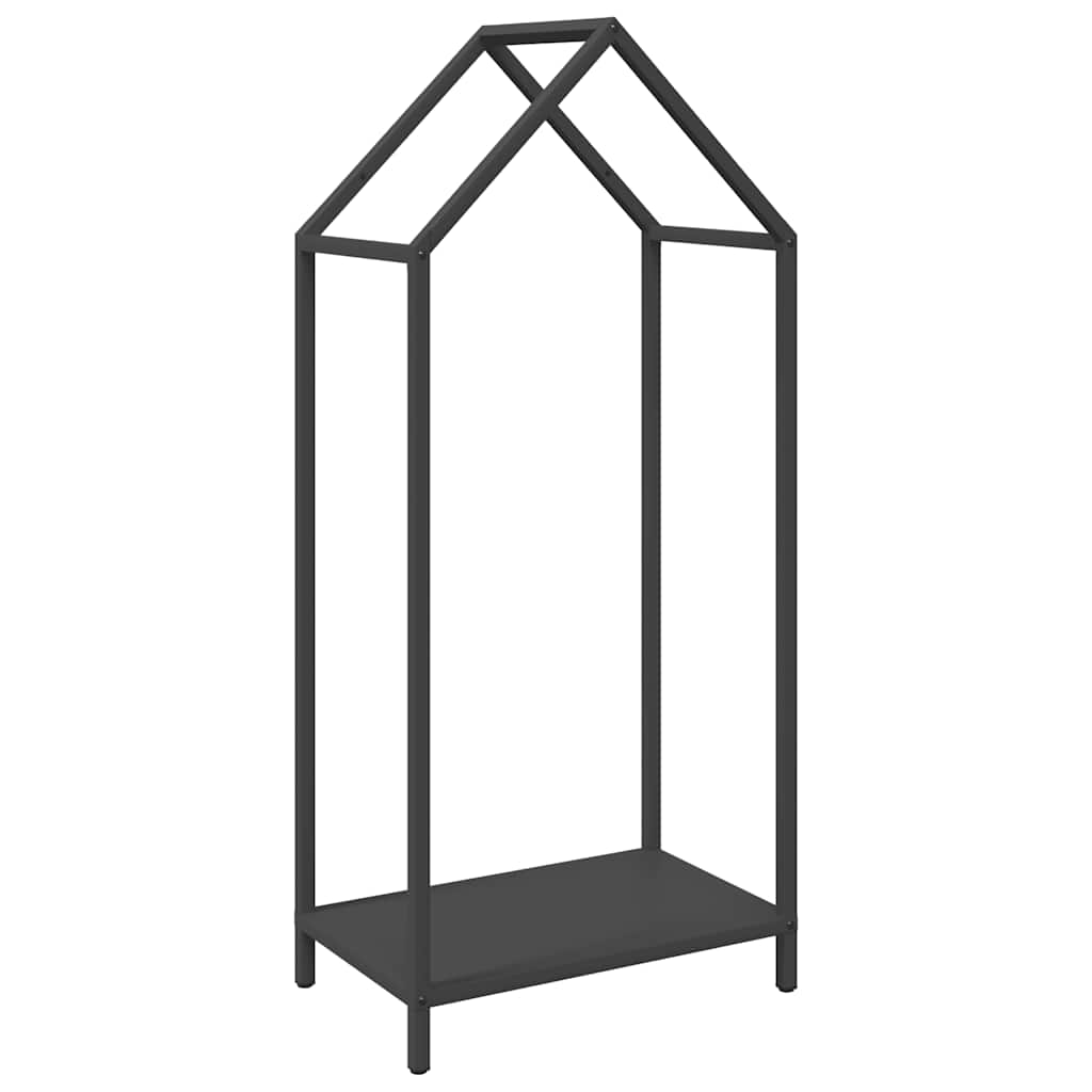 Vedställ svart 40x25x90 cm kallvalsat stål