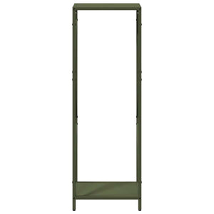 Vedställ olivgrön 34x25x100 cm kallvalsat stål