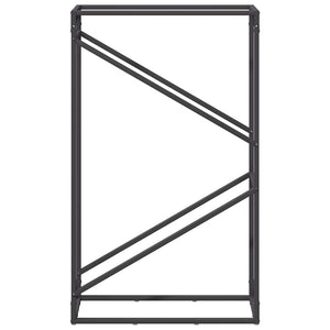 Vedställ svart 60x25x100 cm kallvalsat stål