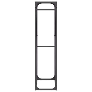 Vedställ svart 60x25x100 cm kallvalsat stål
