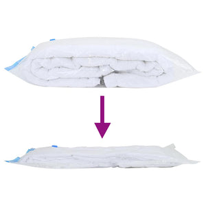 Förvaringspåsar 50 pcs Transparent och Blå 130 x 100 cm