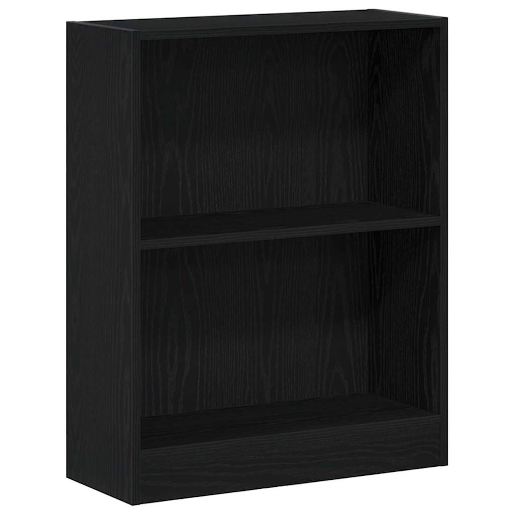 Bokskåp 60 x 24 x 76 cm Konstruerat trä Svart Ek