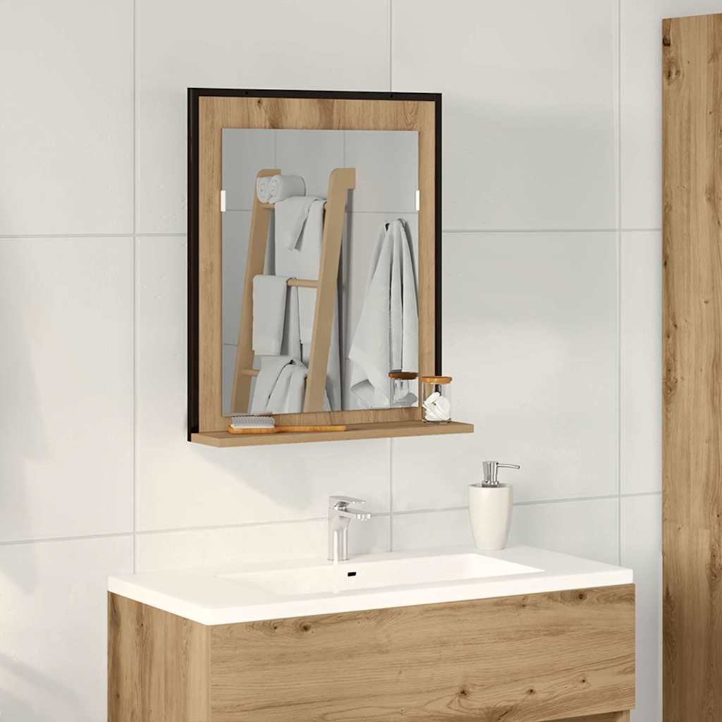 Spegel artisan ek 50 x 12 x 60 cm Glas och konstruerat trä
