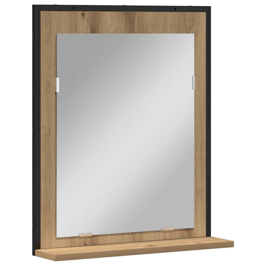 Spegel artisan ek 50 x 12 x 60 cm Glas och konstruerat trä