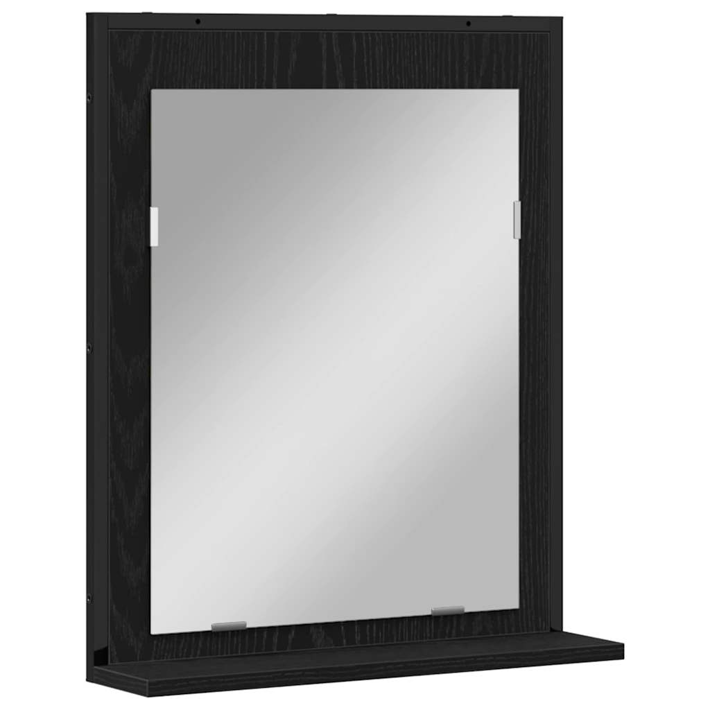 Spegel Svart ek 50 x 12 x 60 cm Glas och konstruerat trä
