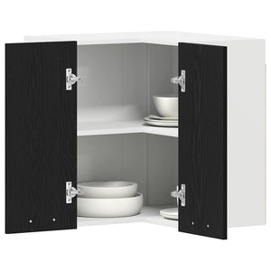 Hängande skåp Lyon Svart Ek 57 x 57 x 60 cm Konstruerat trä