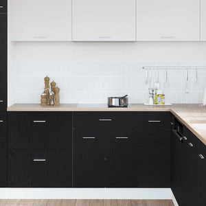 Hängande skåp Riga Svart Ek 60 x 46 x 81,5 cm Konstruerat trä